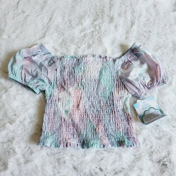 Girls' Disney The Little Mermaid Tie-Dye Top 3KIDZ-AK - Picture 2 of 4